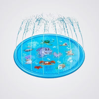 Splash Mat Blue, Hose attachable, Sea Creature Images