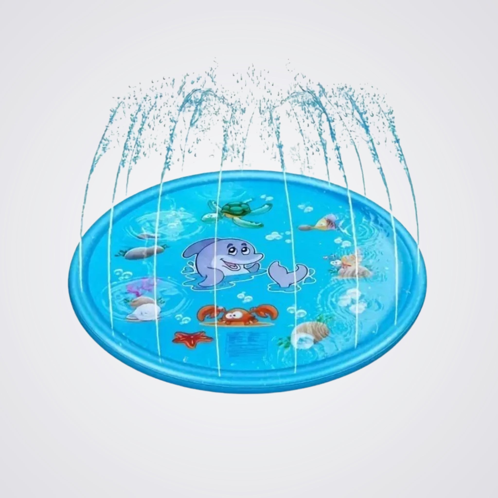 Splash Mat Blue, Hose attachable, Sea Creature Images