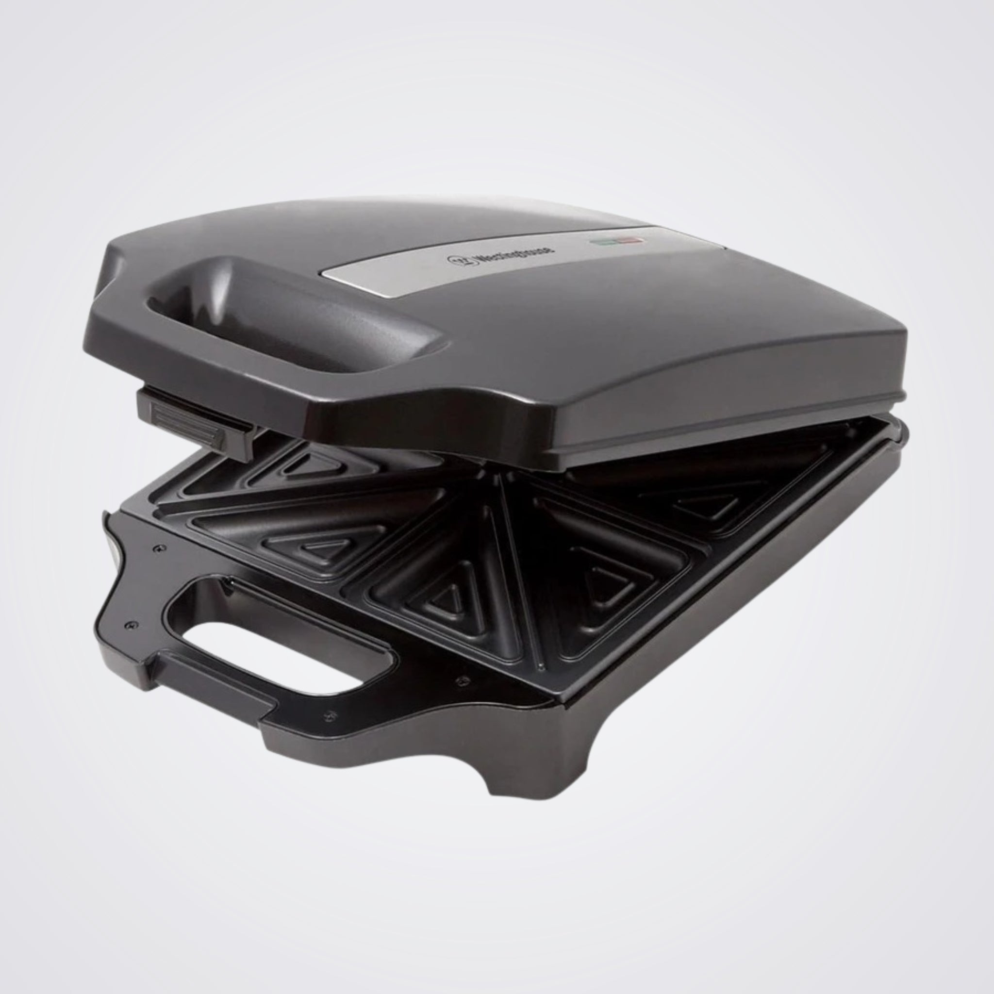 Black Westinghouse sandwich maker on a Light backgrounding