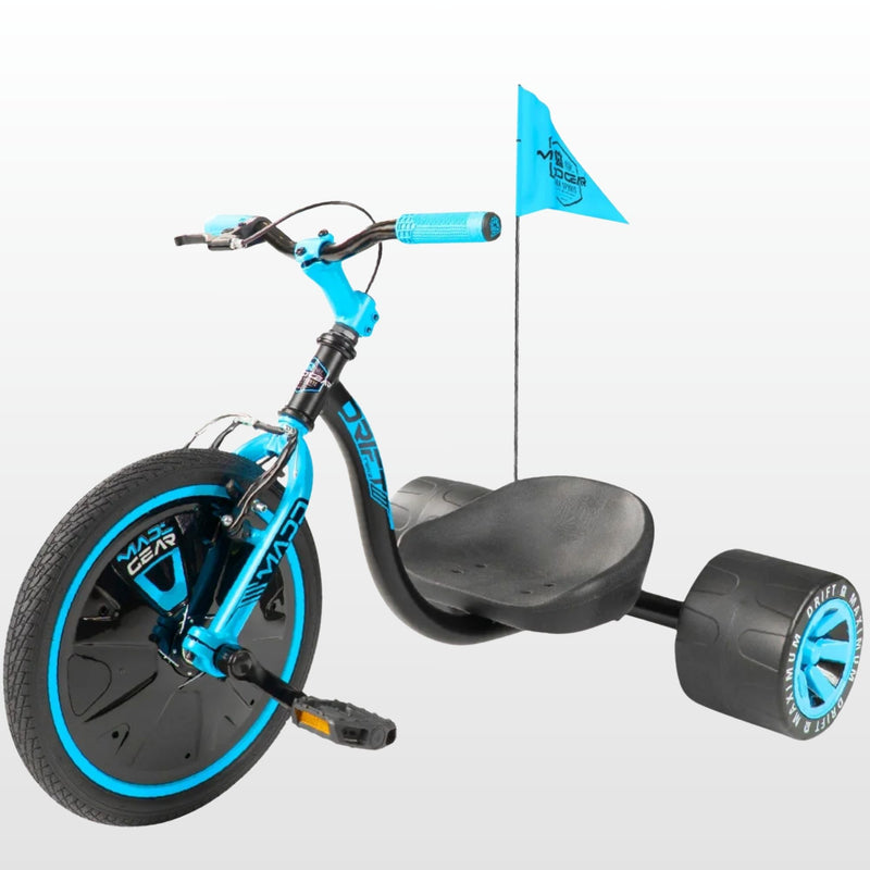 Madd Gear Mini Drift Trike in blue and black