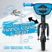 Madd Gear balance bike adjustable handlebar and seat