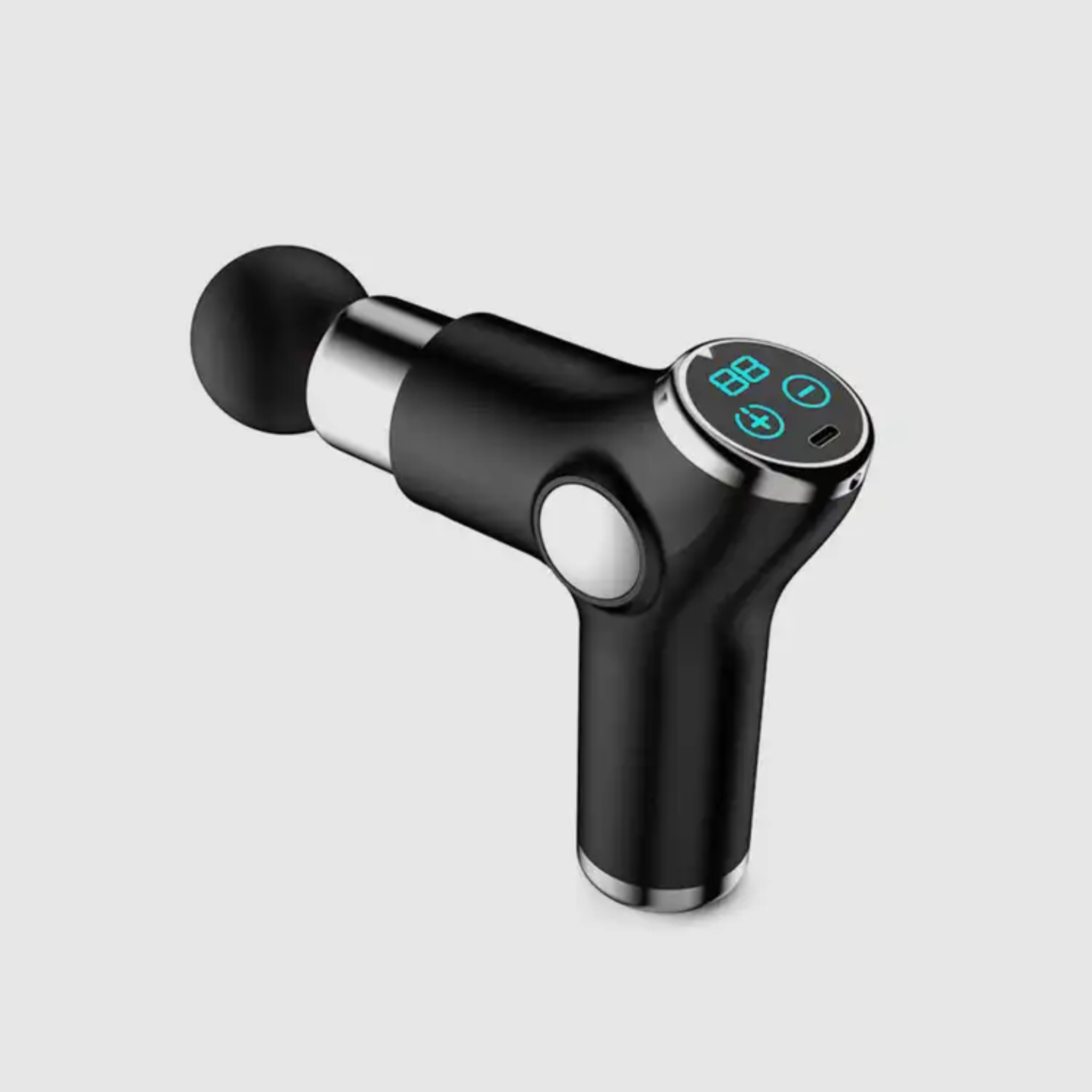 Massage Gun Black and silver with LCD Display 