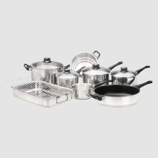 Hampton & Mason 8-Piece Stainless Steel Starter Cookware Set