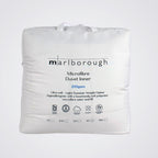 Marlborough microfibre duvet inner packaging on a light background
