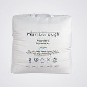 Marlborough microfibre duvet inner packaging on a light background