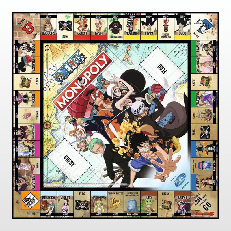 One Piece Monopoly game board