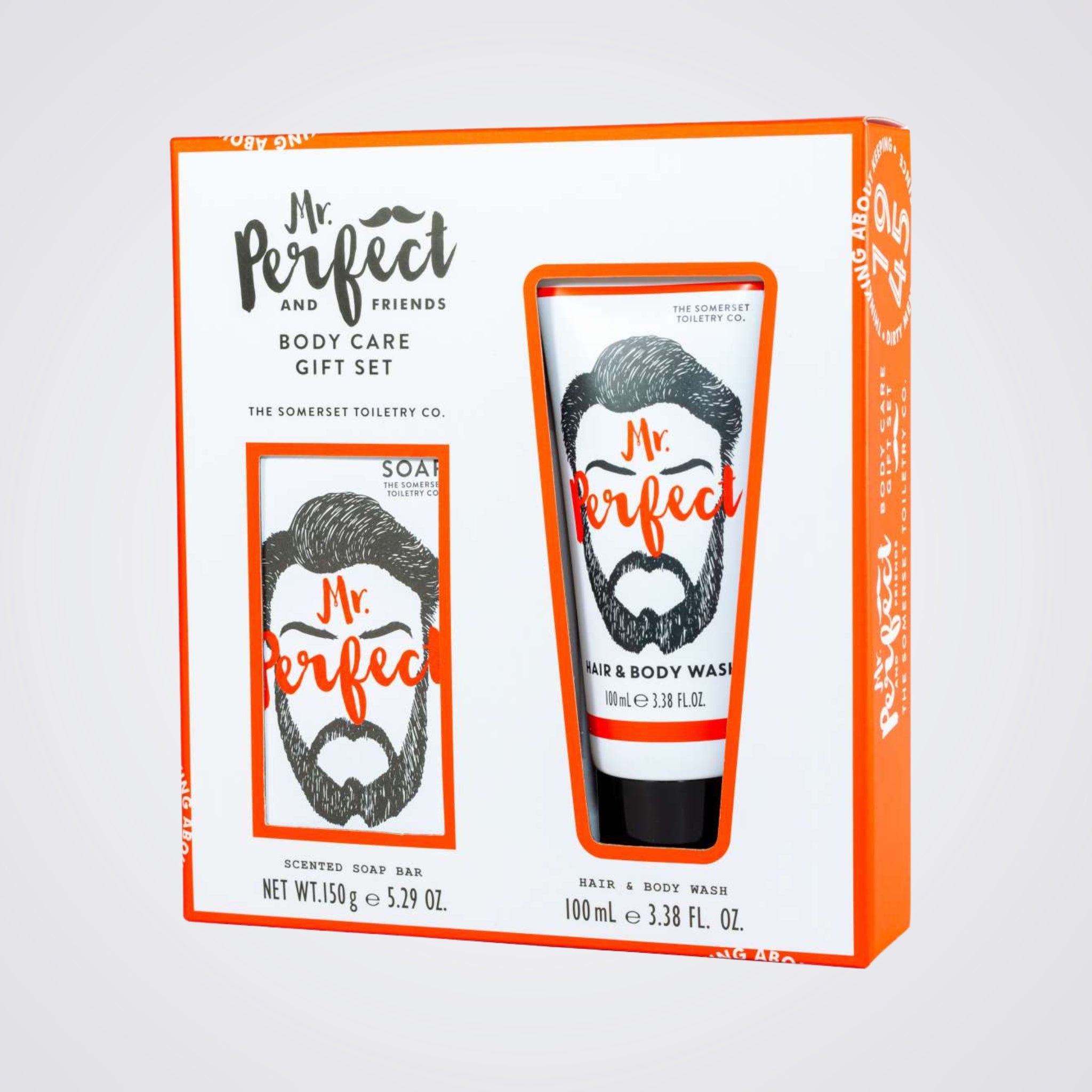 Mr Perfect 150g Spearmint & Patchouli Soap Bar in a nice gift set 