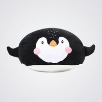 Round Penguin Soft Toy for Kids, Black and White
