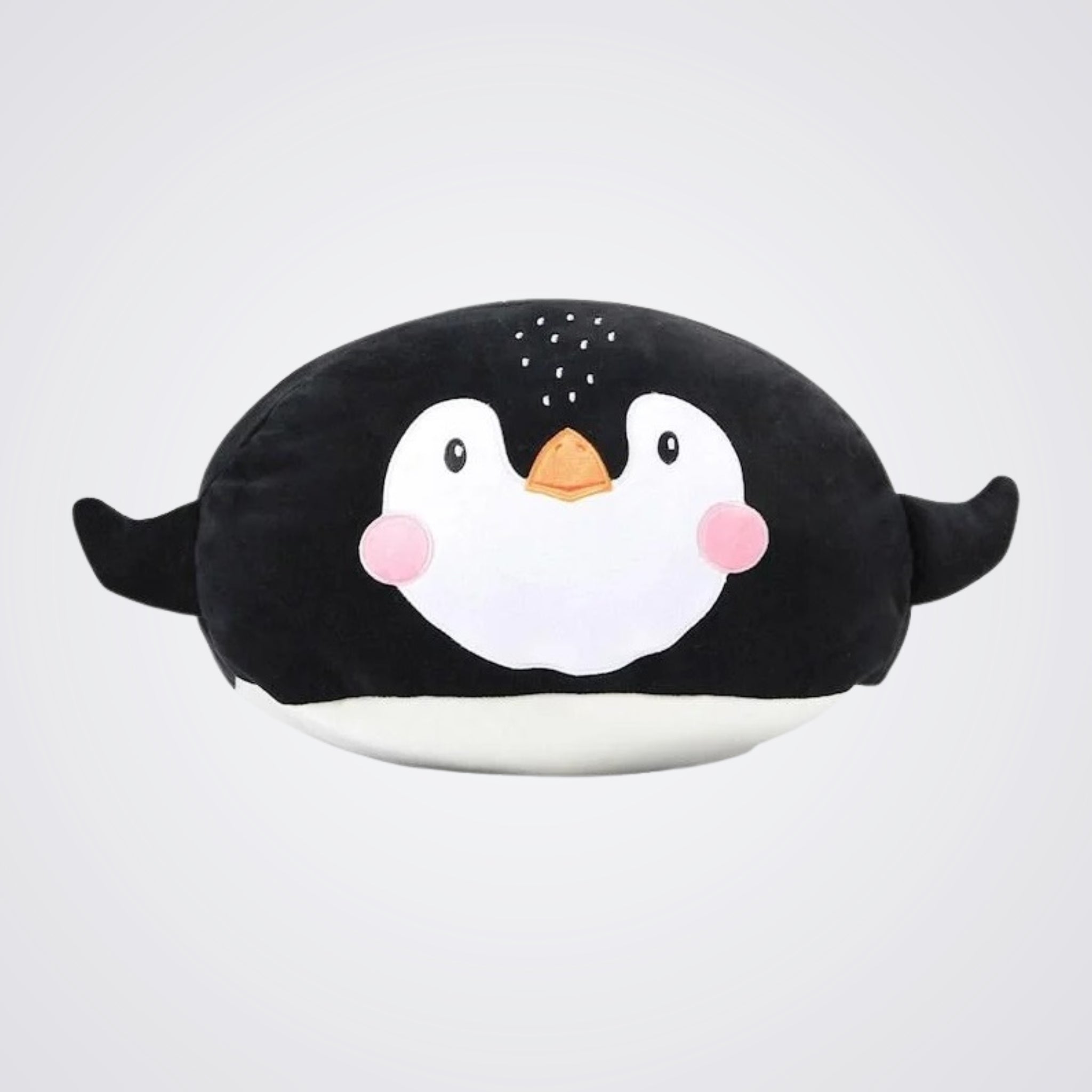 Round Penguin Soft Toy for Kids, Black and White