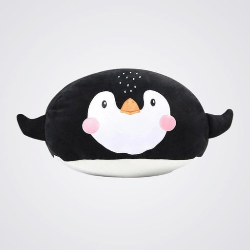 Round Penguin Soft Toy for Kids, Black and White