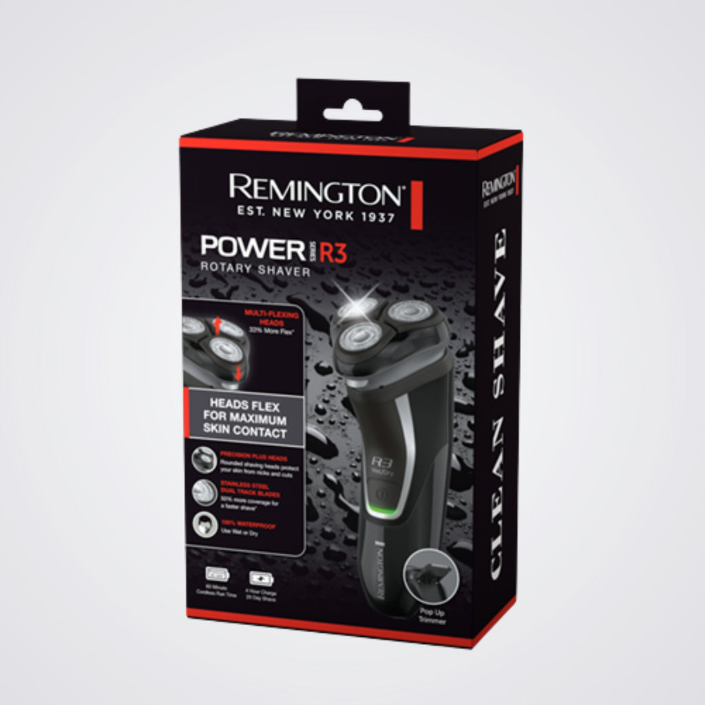 Remington Power Series R3 Rotary Shaver, Black. 