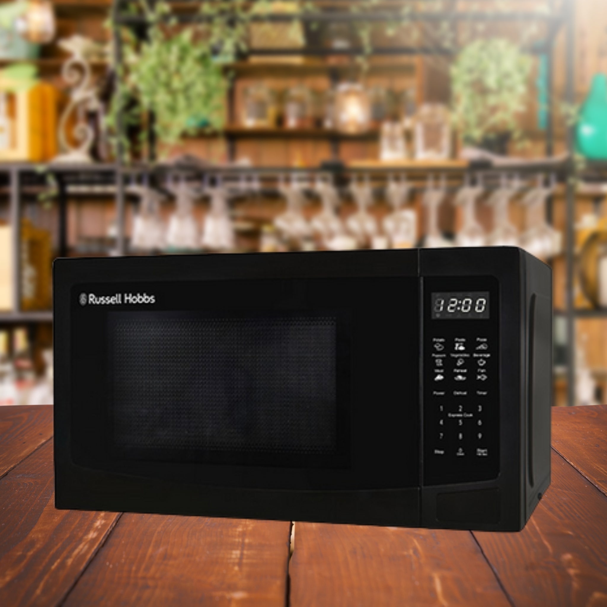 Russell Hobbs Black Digital Microwave, 25 Litre. 