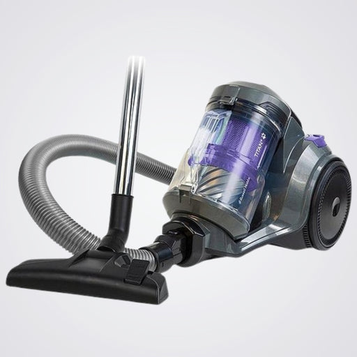 Bagless, Canister Russell Hobbs Vacuum, Dark Grey, Purple and Black.