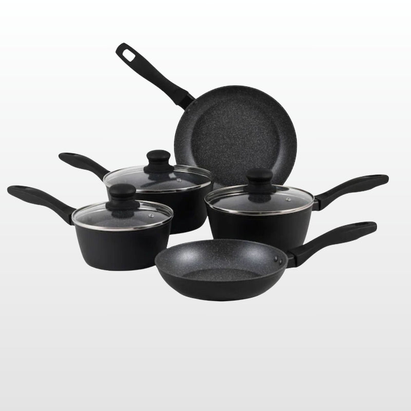Russell Hobbs Metallic Marble 5-Piece Pan Set