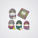 Colourful Abstract Scented Candles