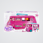 Zuru Sparkle Girlz Glam Campervan toy set packaging on a white background