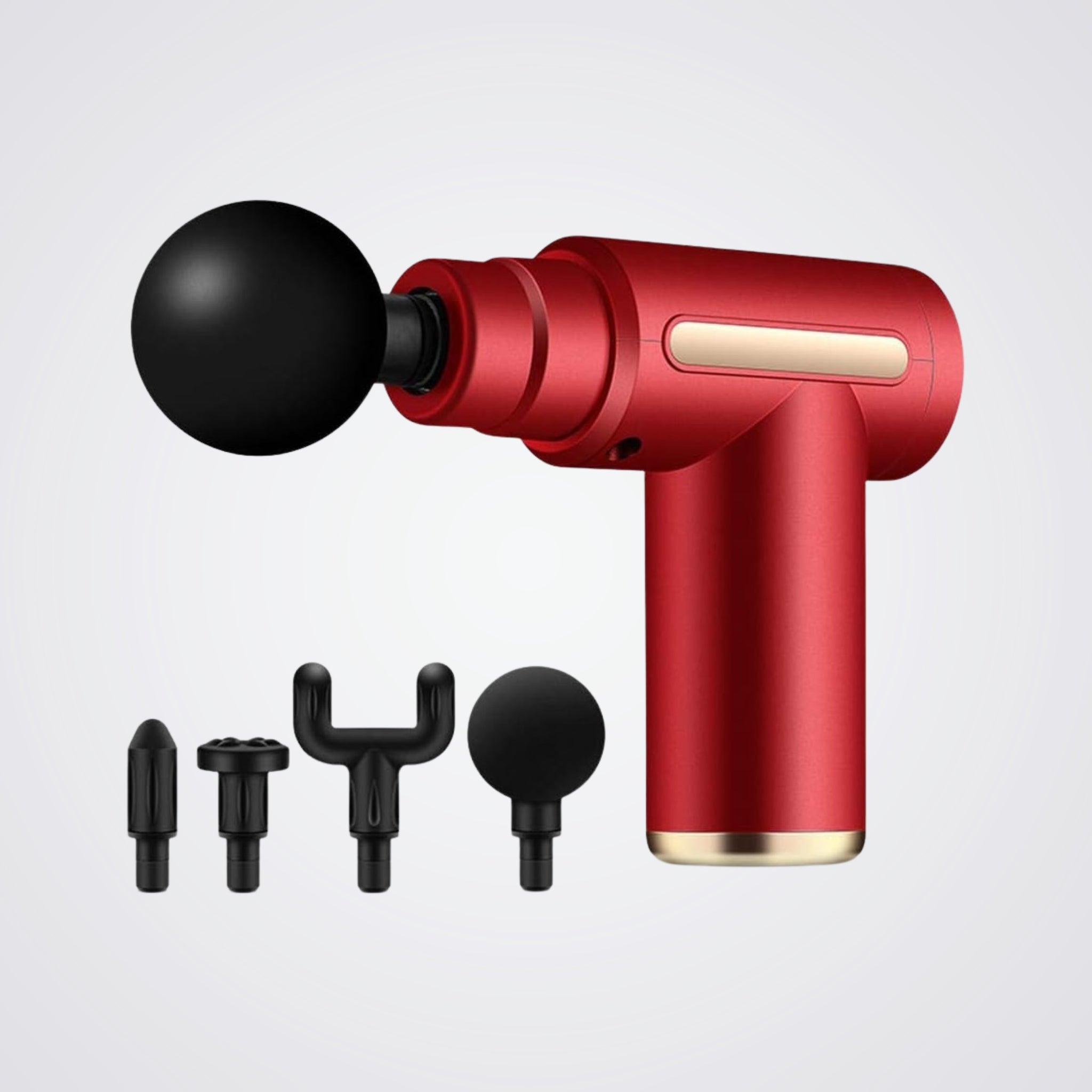 Titan Red Massage Gun - Different Attachments