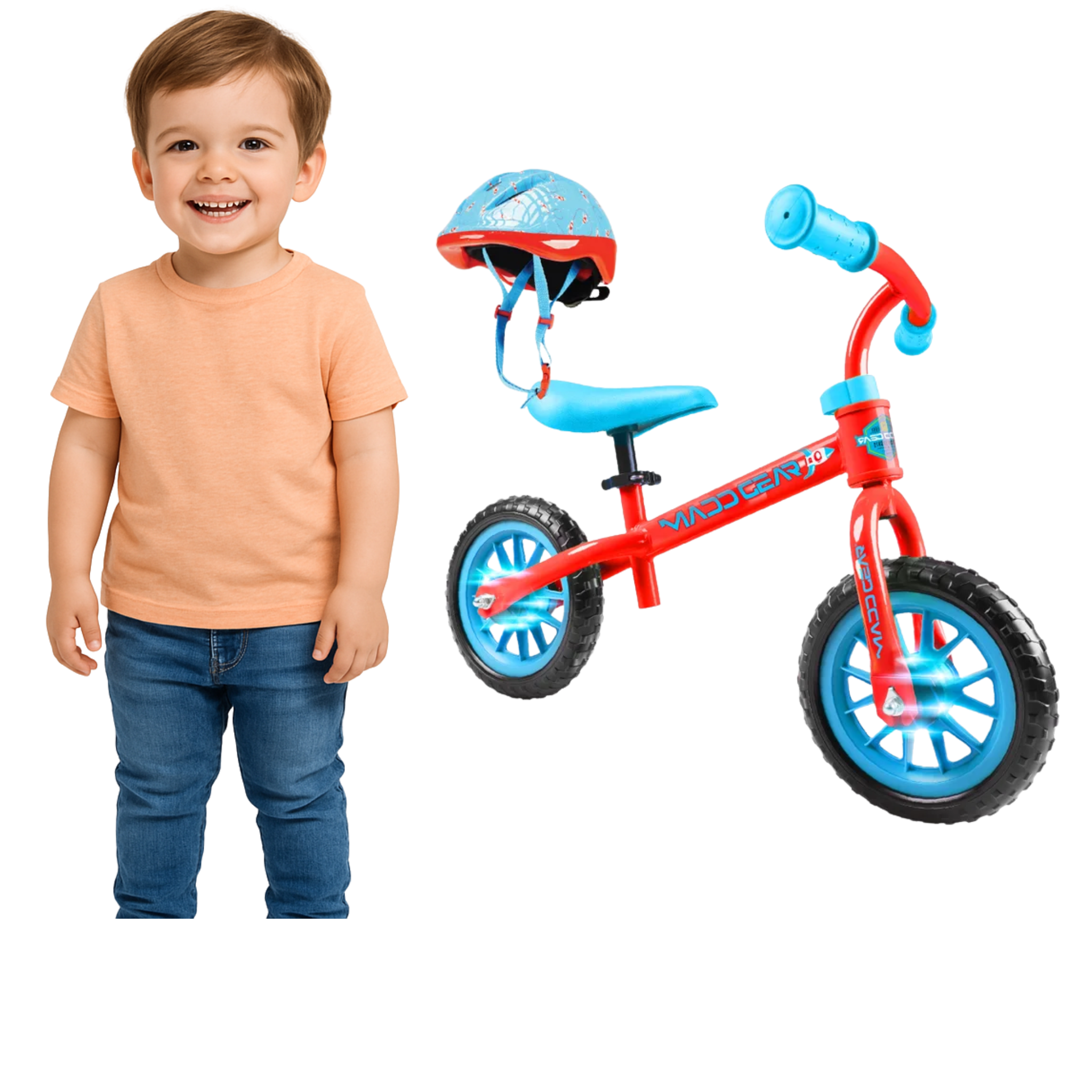 Madd Gear Balance Bike & Helmet Set